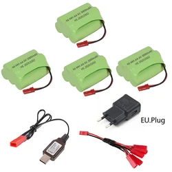 6V 3000mAh Rechargeable NiMH Battery T model with Charger Sets For RC Cars Robots Tanks Gun rc Boats AA 2400mah 6 v Battery Pack