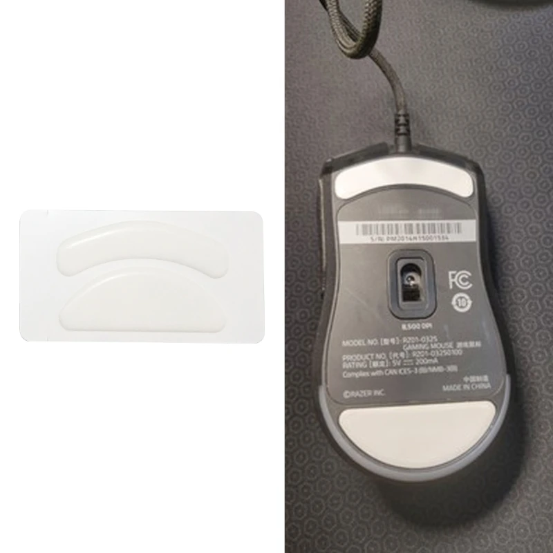 1 Pack Esports Tiger Gaming ICE Version Mouse Skates Mouse Feet for VIPER Mini Mouse White Glides Curve Edge