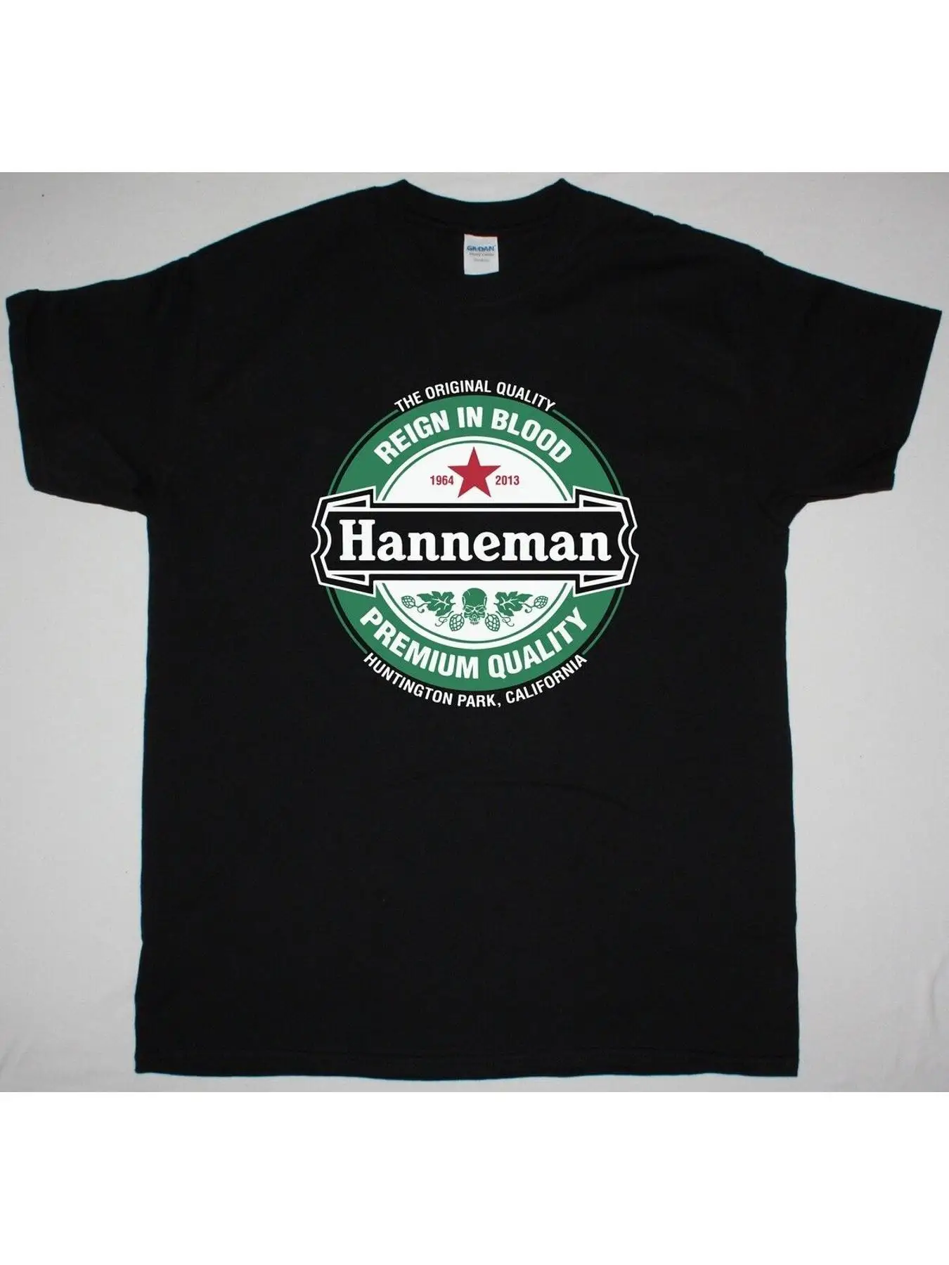 ЧЕРНАЯ ФУТБОЛКА JEFF HANNEMAN TRIBUTE, универсальная, стильная, слегка, уличная одежда унисекс с графическим рисунком, мягкий топ для повседневной носки, растянутый хо