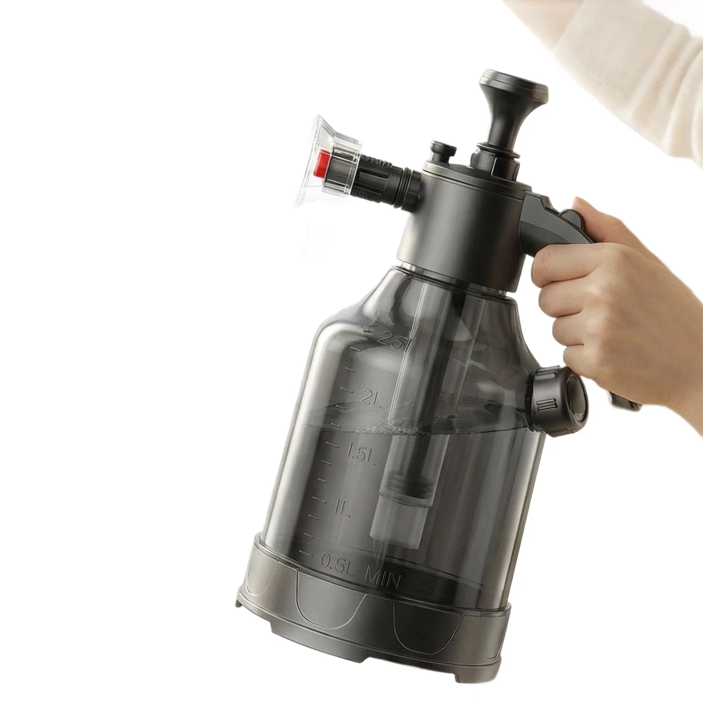 High-pressure foam spray bottle, for household cleaning, glass wiping, car washing, watering and sprinkling