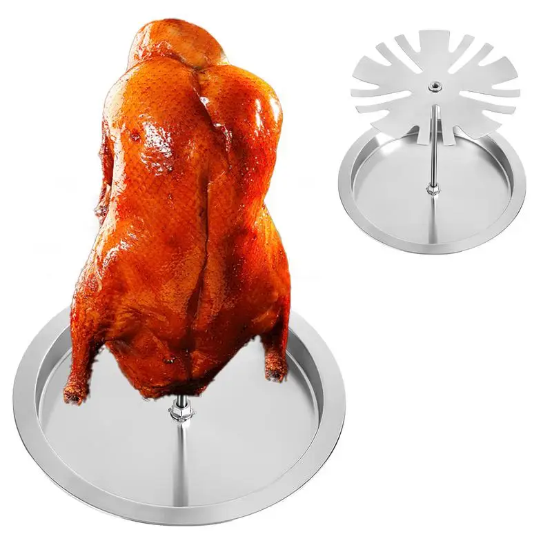 

Chicken Drumstick Holder For Grill Stainless Steel Chicken Grill Stand 2-in-1 Chicken Roaster Stand 10 Slots Chicken Grill Stand