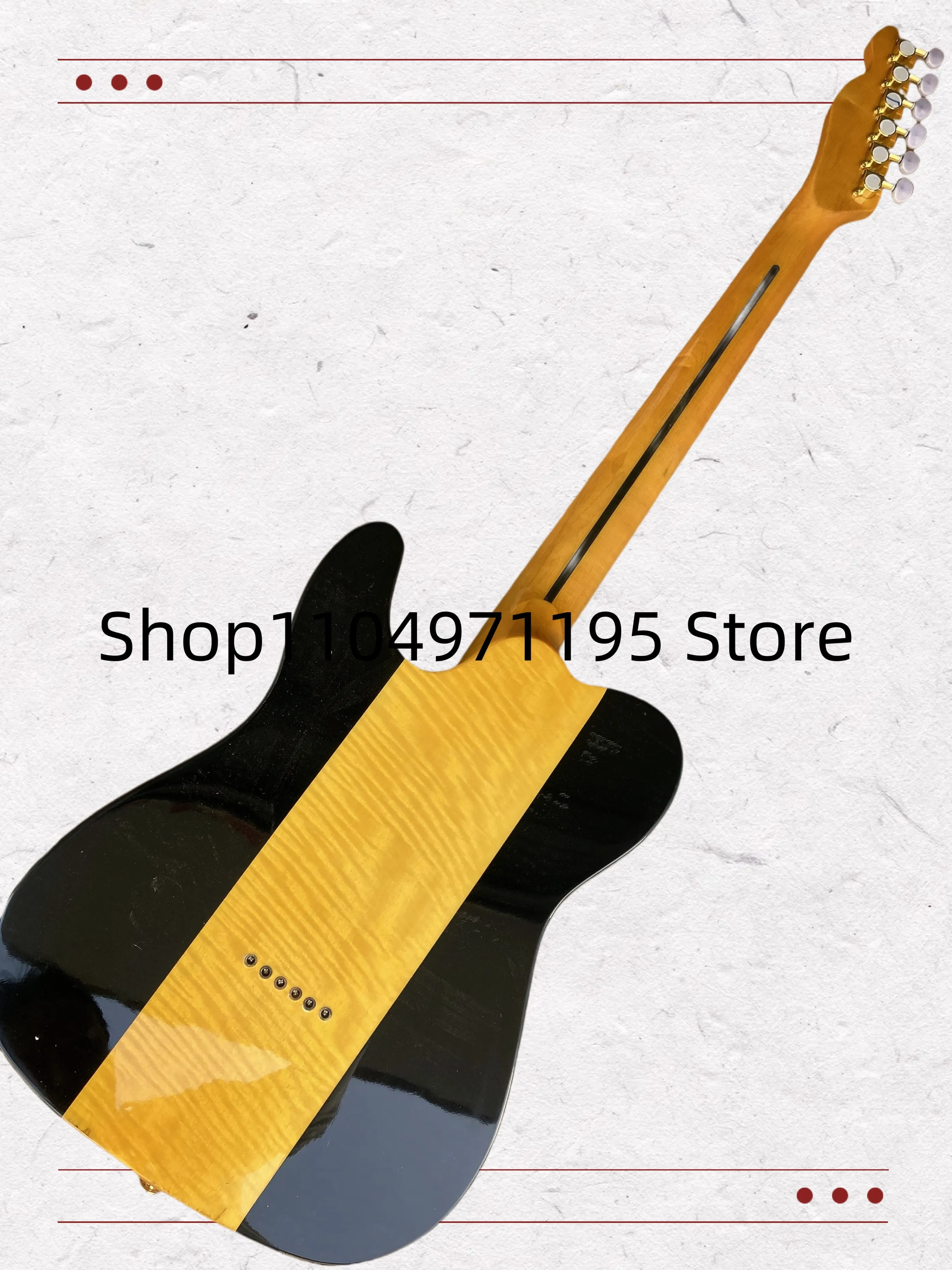 توصيل 25-35 يومًا) أرسل في 3 أيام جيتار كهربائي مخصص من الكروم Tremolo Floyd Rose te.lecas.ter.