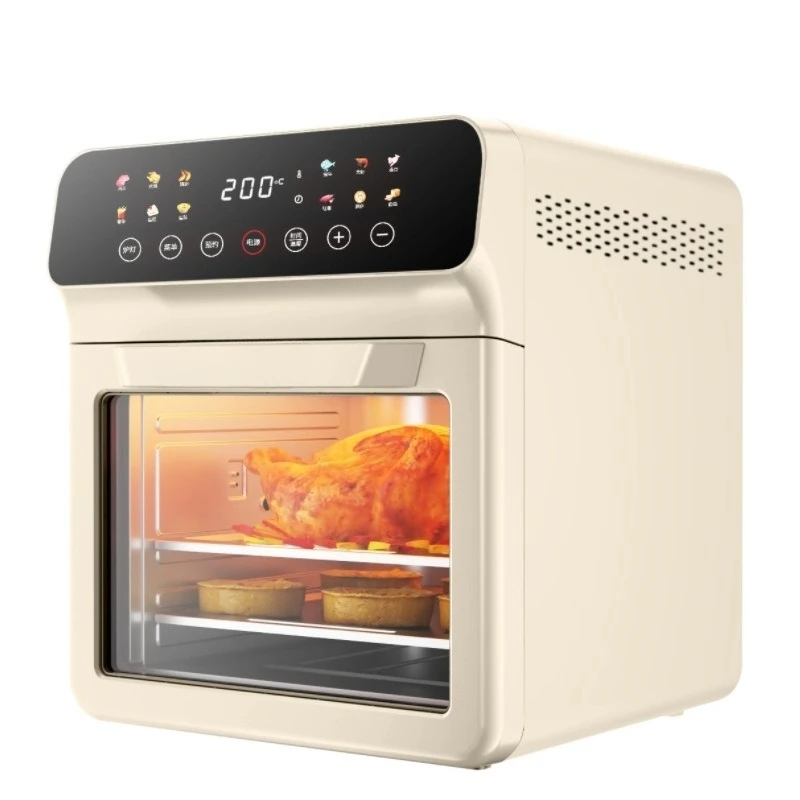Household Multifunctional Steam Bake Fry Combo, Visual Non-flip Small Electric Oven For Oil-free Cooking