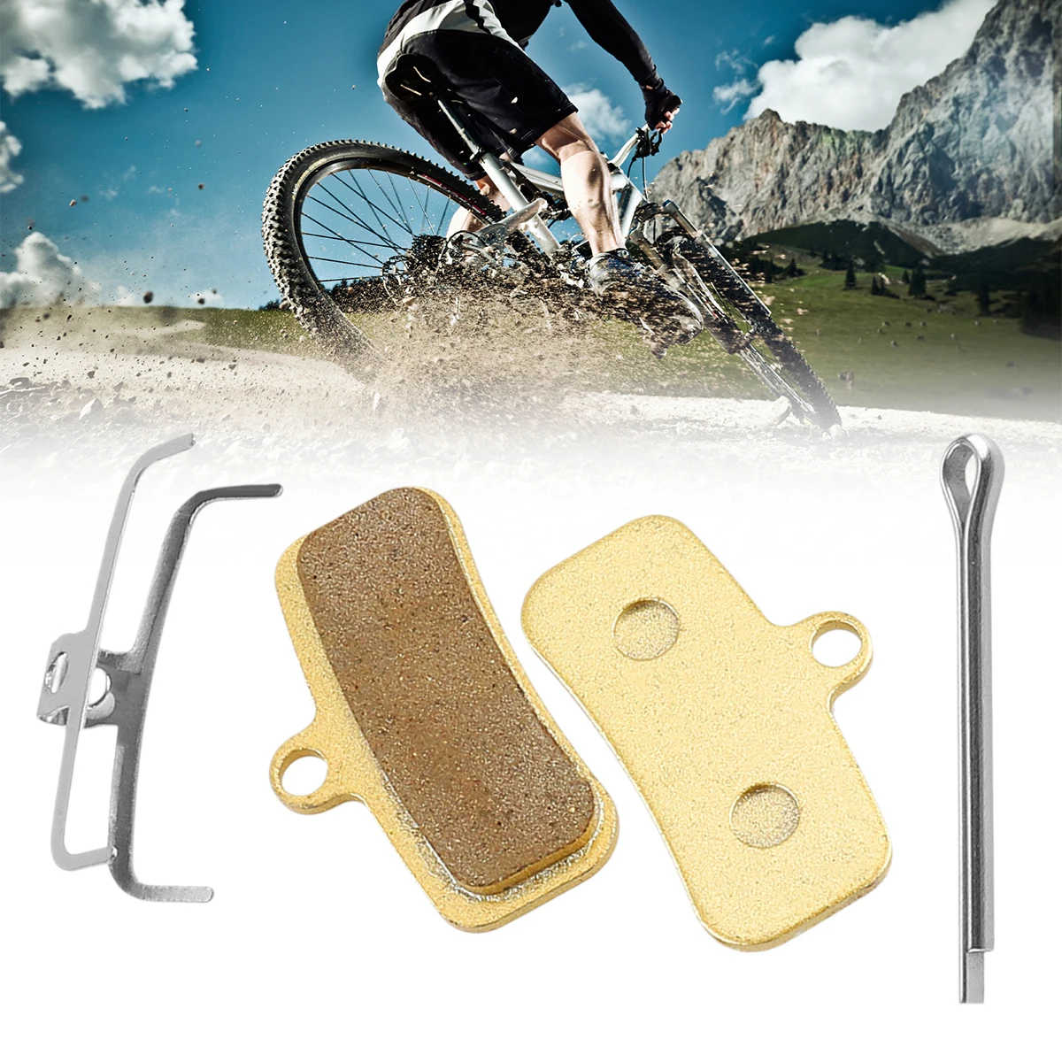 

2Pcs Practical New Motorcycle Front and Rear Silent Brake Pads Disc Brake Pads for Light Bee Electric Dirt Bike Universal