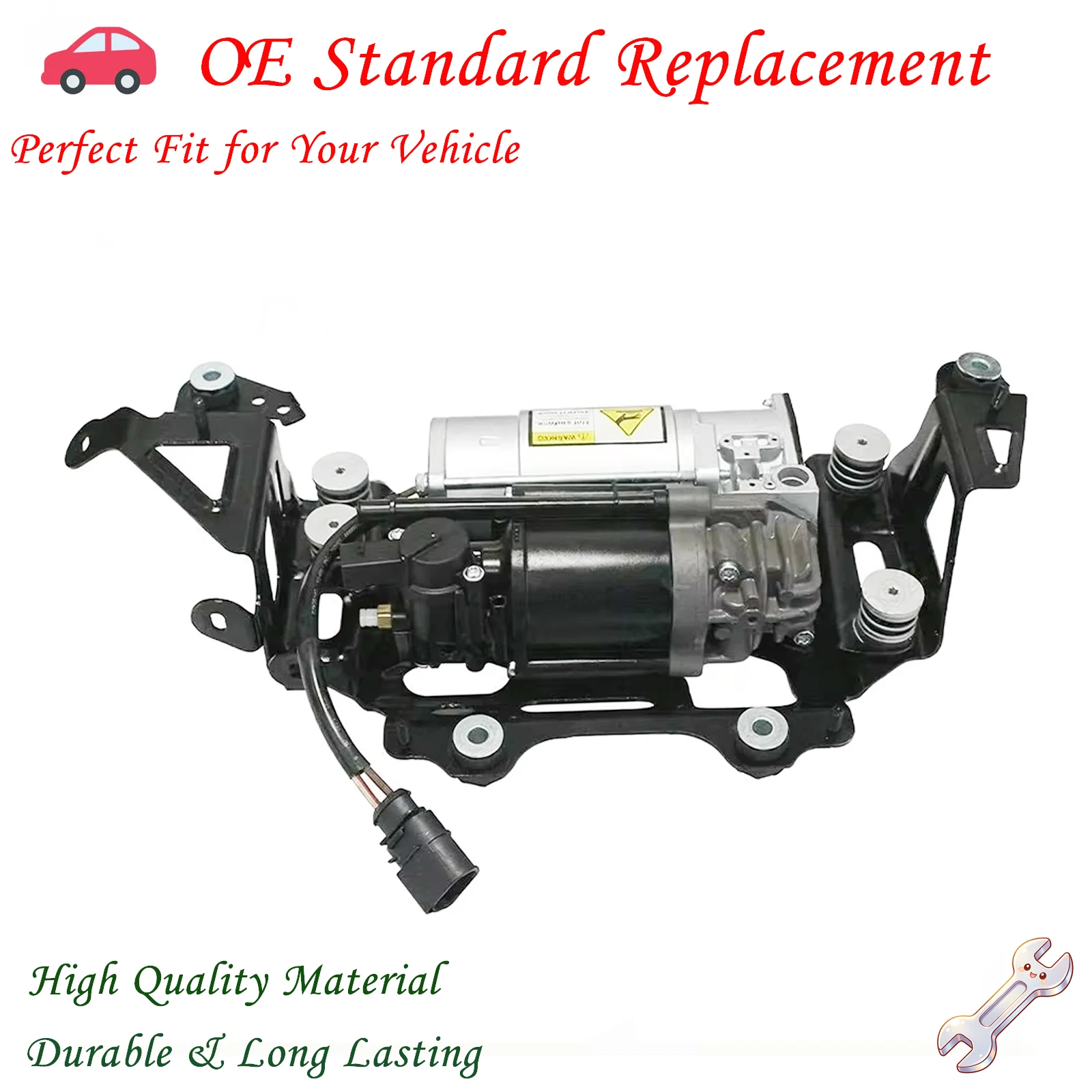 

Car Air Suspension Compressor Pump and Bracket for Audi A8 D4 4H 2010-2018 Models 4H0616005C 4H0616005D