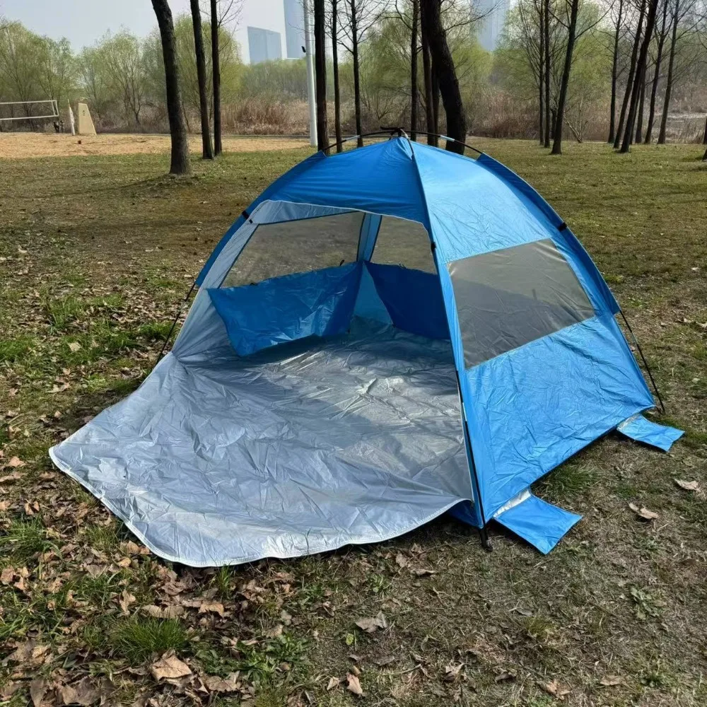 Portable Folding Outdoor Tent Waterproof Sun Protection Camping Tent Multifunctional Shelter For Beach Park Picnic Hiking Travel