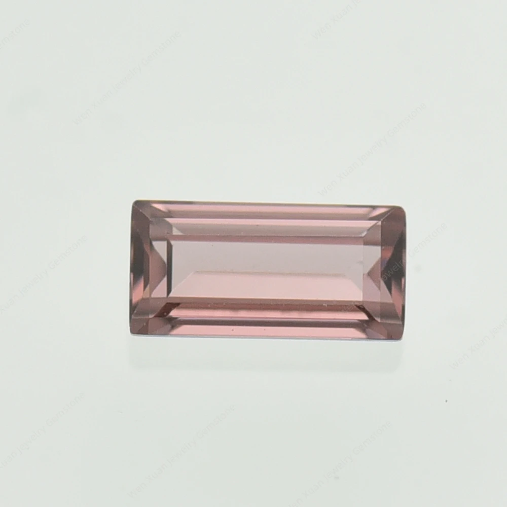 Baguette Rectangle Shape Cut Rhodolite CZ Stone Size 2x4~3x6mm 5A Synthetic Gems Loose Cubic Zirconia For Jewelry High Quality