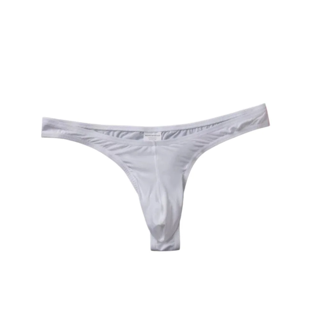 Comfortable Low Waist Men Thongs Thin Strap Underpants Men's Panties Solid Color Underwear Male Briefs Sports