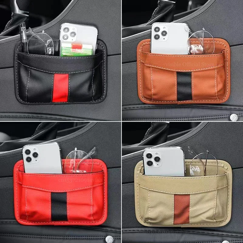 

New Car Leather Stowing Tidying Storage Oxford Fabric Bag Auto Interior Organizer Phones Coins Keys Storage travel accessories