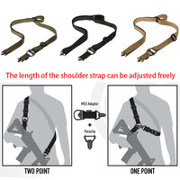 Tactical MS3 Gun QD 2 Point Sling Mount Safety Gun Straps Quick Detach Swivel Rifle MS4 Dual Adjustable Plate For HK416 AK47