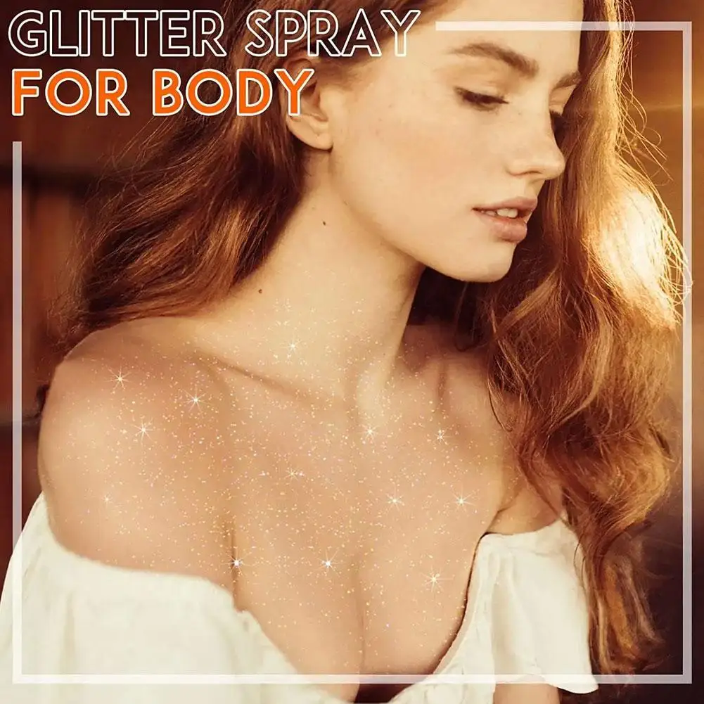 Highlighter Spray Body Diamond High Gloss Shiny Glitter Makeup Shimmer Powder Fairy Make Spray Cosmetics Brightening