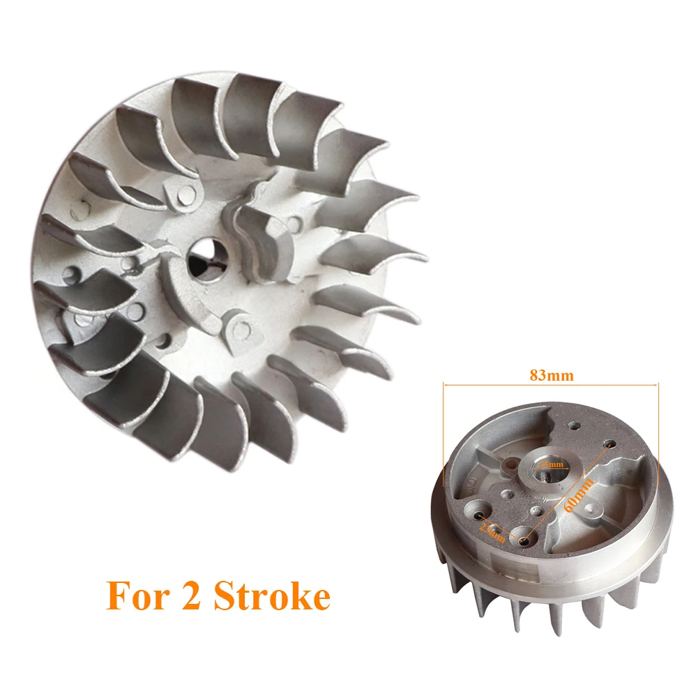 Mini Moto Recoil Older Pull Starter Flywheel For 2 Stroke 47cc 49cc Engine Parts Pocket Bike Chinese Dirt Quad ATV Crosser