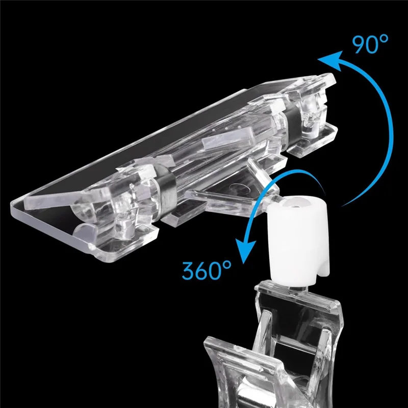 30PCS Clear Sign Clips For Display, Sign Holder Clips For Retail, Plastic Price Sign Clamps Label Tag Acrylic Clips