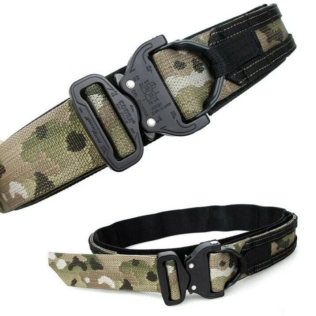 NEW 1.75 inch Ronin Tactical Belt Combat Webbing Protective Belt Molle  Double Layer Waistband TMC3215-MC/RG