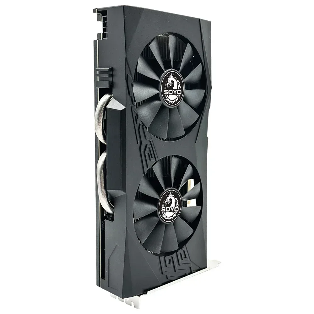 Baru! 【SOYO】 Kartu Grafis Radeon RX580 8G Memori GDDR5 Kartu Gaming AMD 256Bit PCIE3.0x16 HDMI DVI untuk Komputer Desktop placa