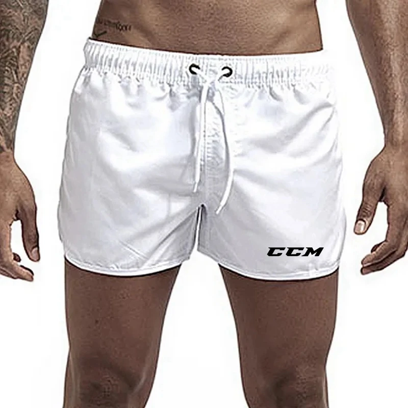 Logo personalizzato CCM pantaloncini da spiaggia moda estiva da uomo stampa costumi da bagno Casual surf Sport pantaloncini traspiranti ad