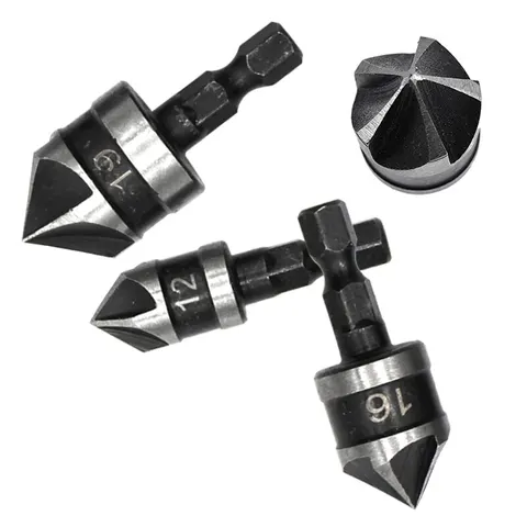 Набор зенкеров Mr Drill, 3 шт, для точного сверления — изображение продукта