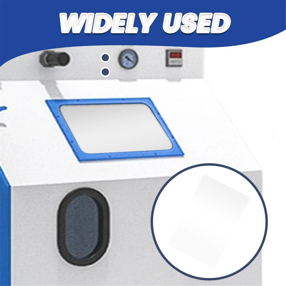 A83Z 24 PCS Sandblasting Cabinet Mirror Protection Film Polyester Sandblasting Cabinet Interior Protection Film 23inX11in