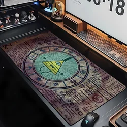 Tapis de souris Anime en caoutchouc, protecteur de bureau, tapis de table de la société Sub, Bill Cipher, chute de gravité, 400x900mm