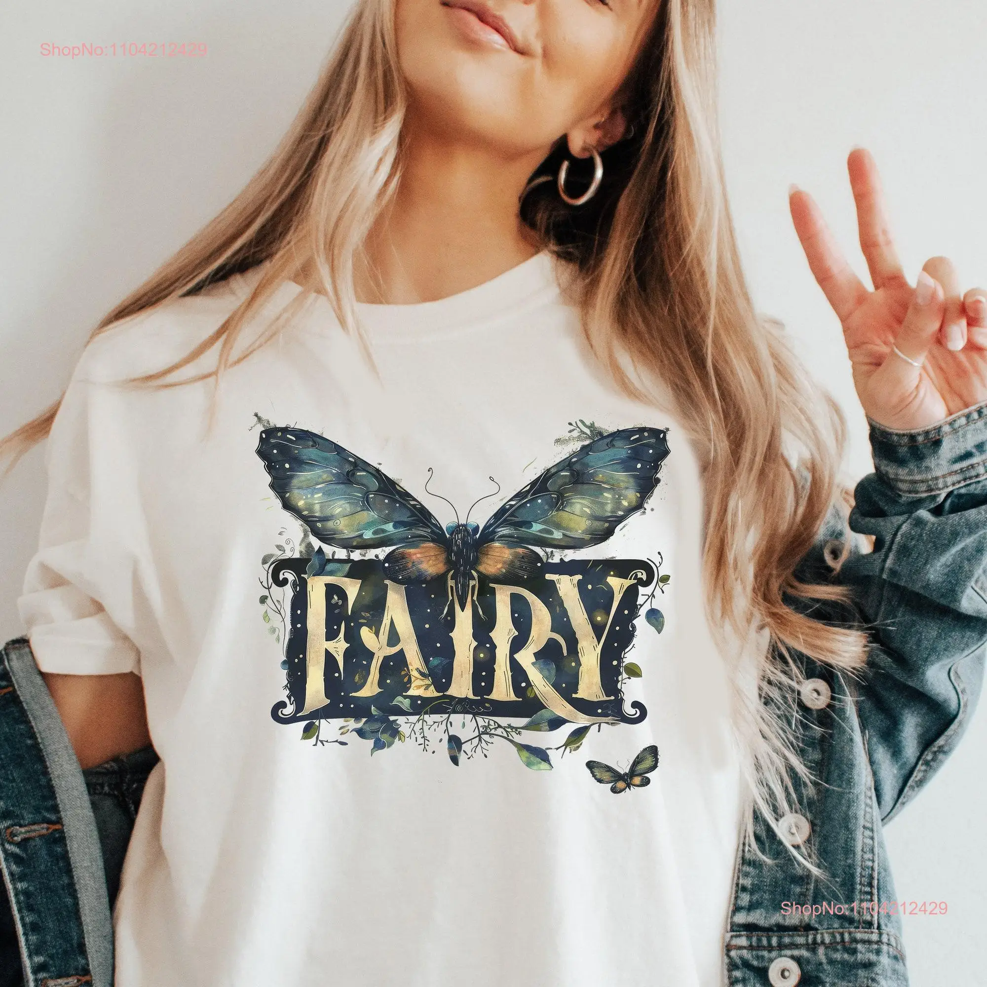 Fairy T Shirt Fairycore Top Core Faerie Comfort Colors long or short sleeves