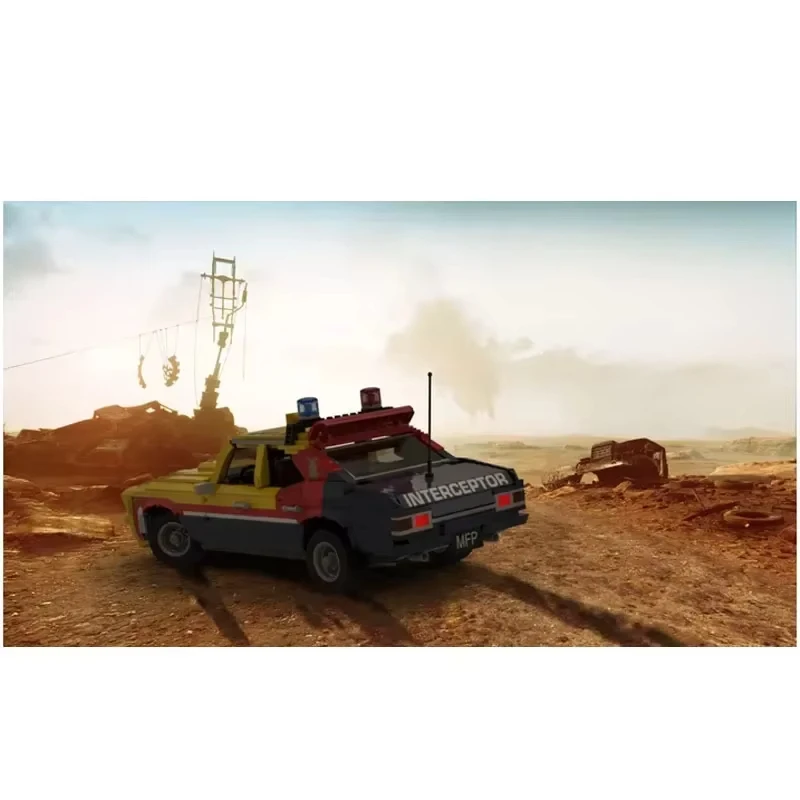 1502 stuks MOC beroemde film en televisie gele kaart interceptor automodel montage bouwstenen speelgoed kindercadeau
