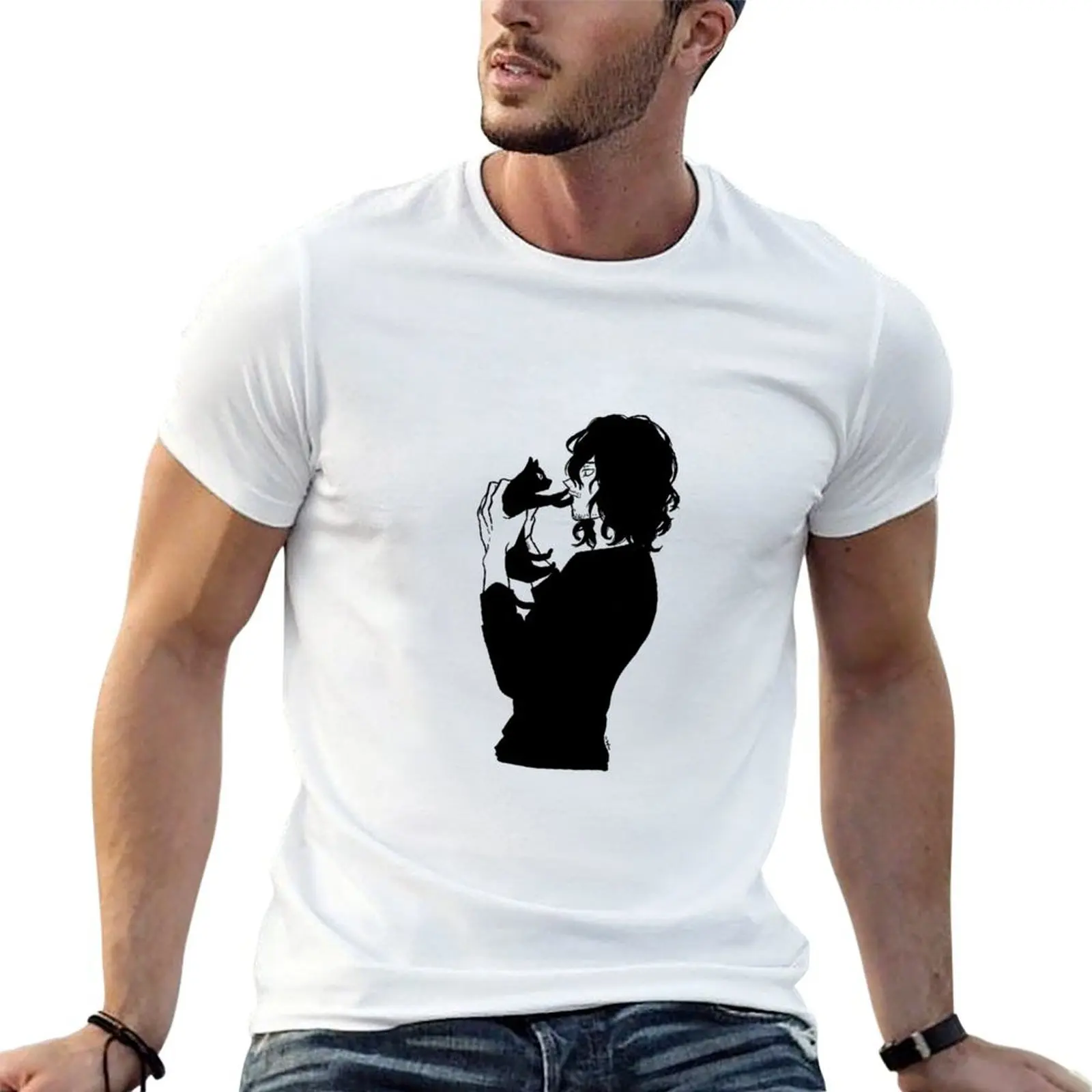 

Aizawa Cat T-Shirt cotton tshirt 100% cotton t shirt man man t shirt graphic T-Shirt