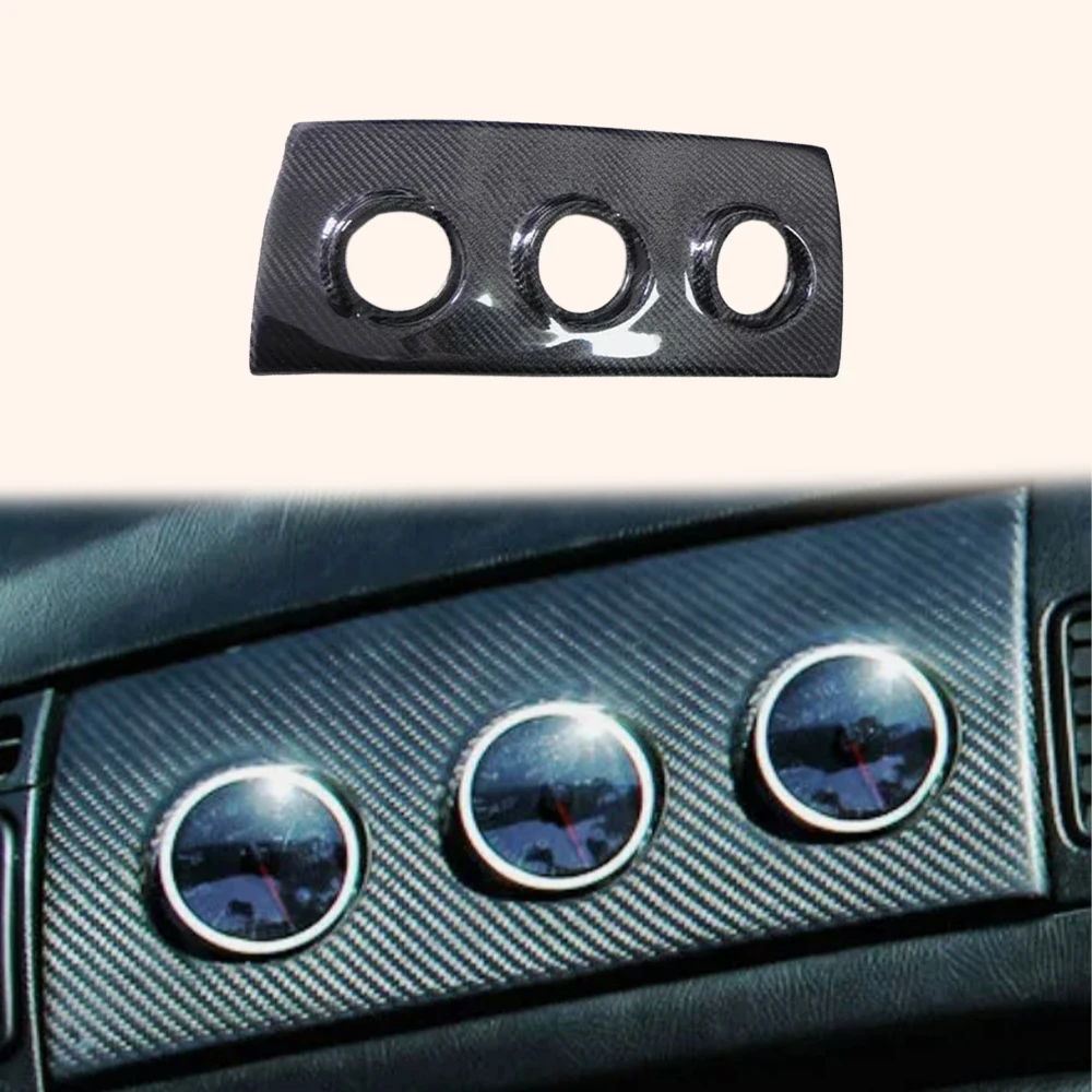 

For 93-98 Supra MK4 JZA80 KZ Style Carbon Glove Box Triple Gauge Pod(60mm) RHD