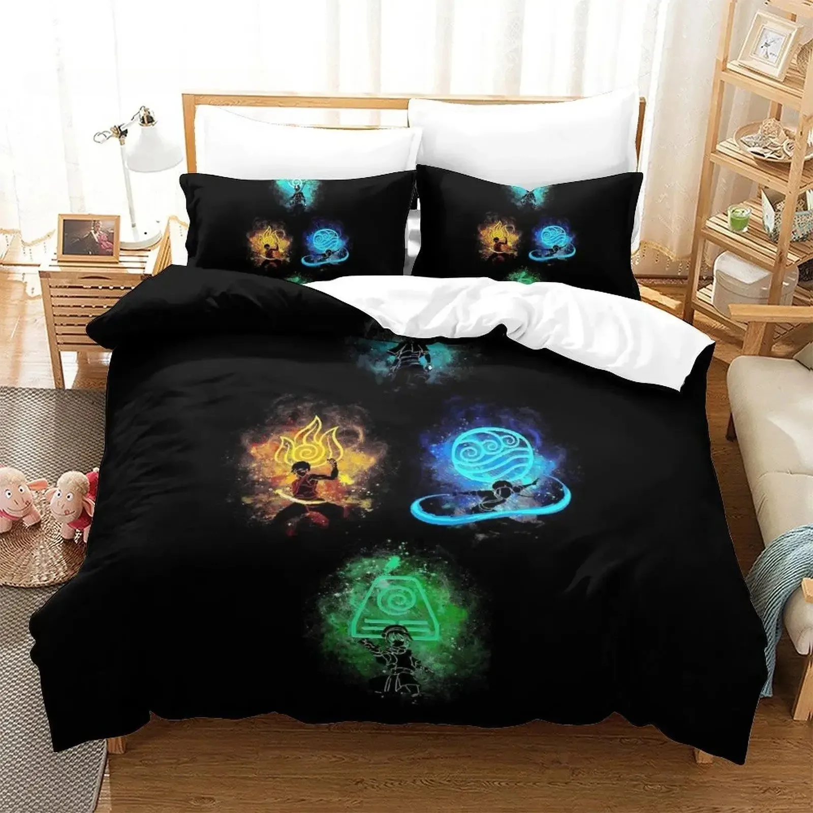 

2025 Avatar the last airbender Bedding Set Bedroom Soft Modern Bedspreads Comefortable Duvet Cover Quilt Cover And Pillowcase