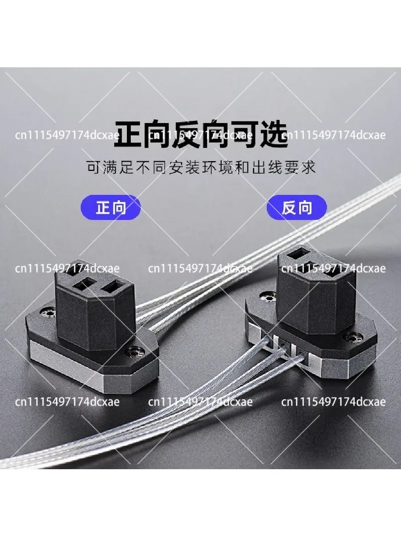 0.6m Right Angle C13 to C14 Power Cable Ultra-Thin 3Pin Extension Cord for Computer Server Cabinet