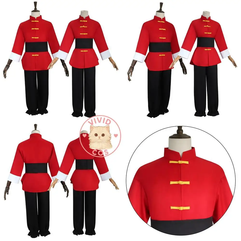 أزياء Ranma 1⁄2 التنكرية المشهورة لفنون الرسوم المتحركة، لعب الأدوار الكلاسيكية للرجال والنساء، حفلة الهالوين الهزلية للبالغين #1