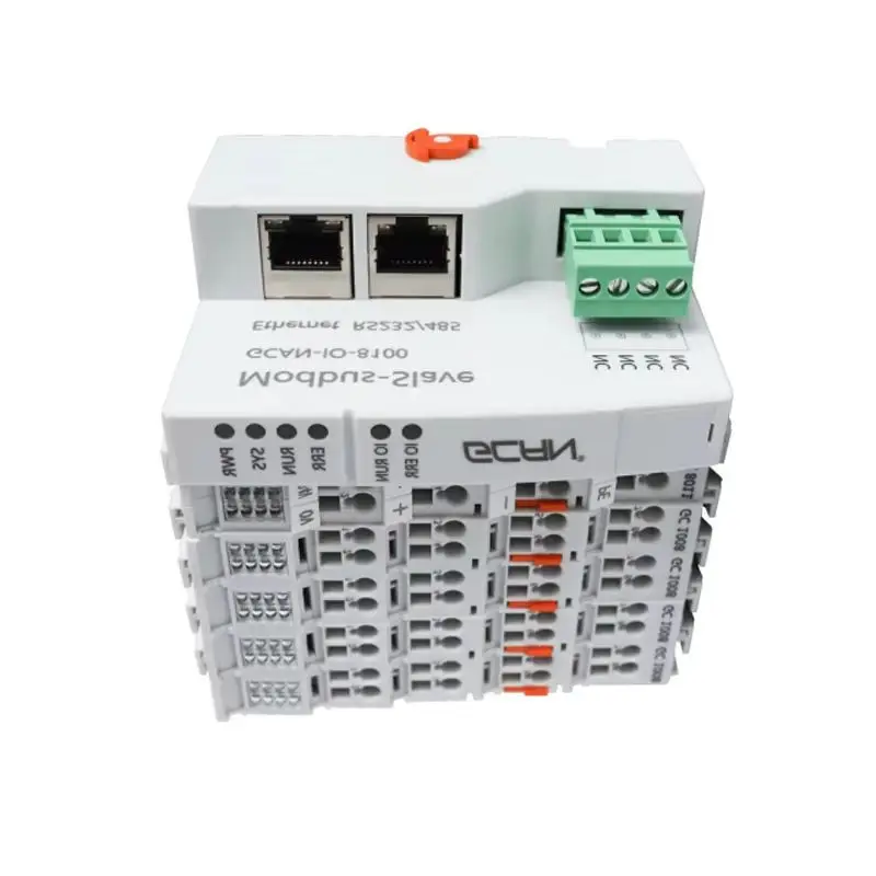 

Modbus IO Slave GCAN-IO-8100 Adapter Scalable Modular Modbus PLC Slave Coupler