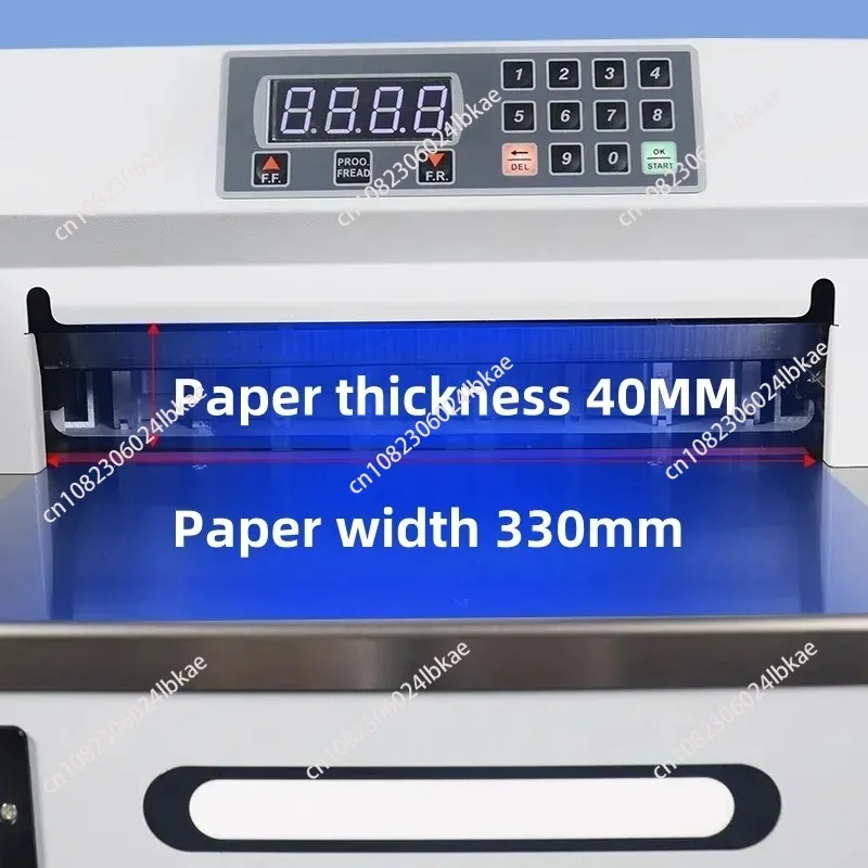 Cortador de papel eléctrico de escritorio E330S, corte de papel automático CNC, recorte tierno, máquina de corte automática pesada para oficina