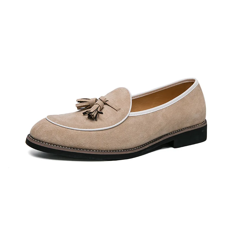 New Men\'s Casual Loafers Driving Shoes Moccasin Fashion Male Comfortable Autumn Leather Shoes Men Lazy Tassel Dress Shoes