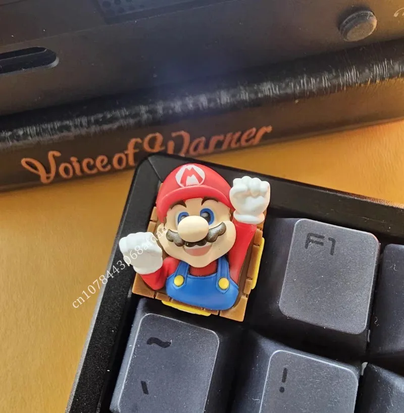 スターカービィマリオシリーズかわいいパーソナライズされたキーキャップアニメ樹脂カスタマイズされたESCキーシングル半透明メカニカルキーキャップギフト