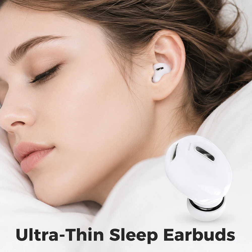 Comfort Fit Daily Wear Waterproof Sport Bluetooth Earphones Invisible Mini In-Ear Design Daily Commute Handsfree Headphones Tool