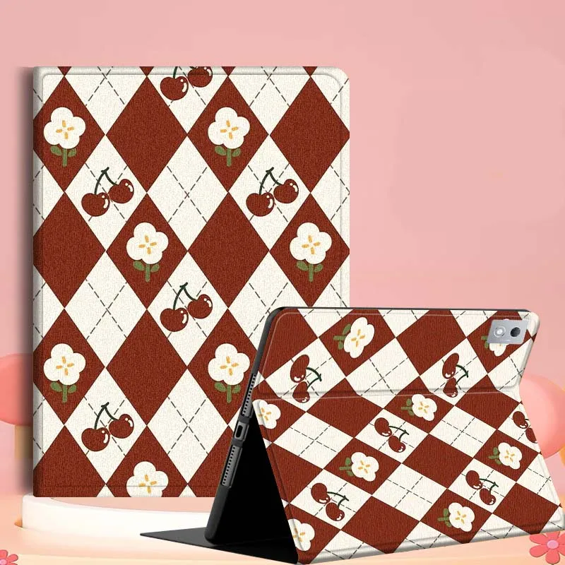 

Retro Diamond Pattern For Lenovo Tab Xiaoxin Pad 700 Y900 Gen4 K10 P11 GT K11 3rd P11 P12 Plus Pro Gen Tablet Case