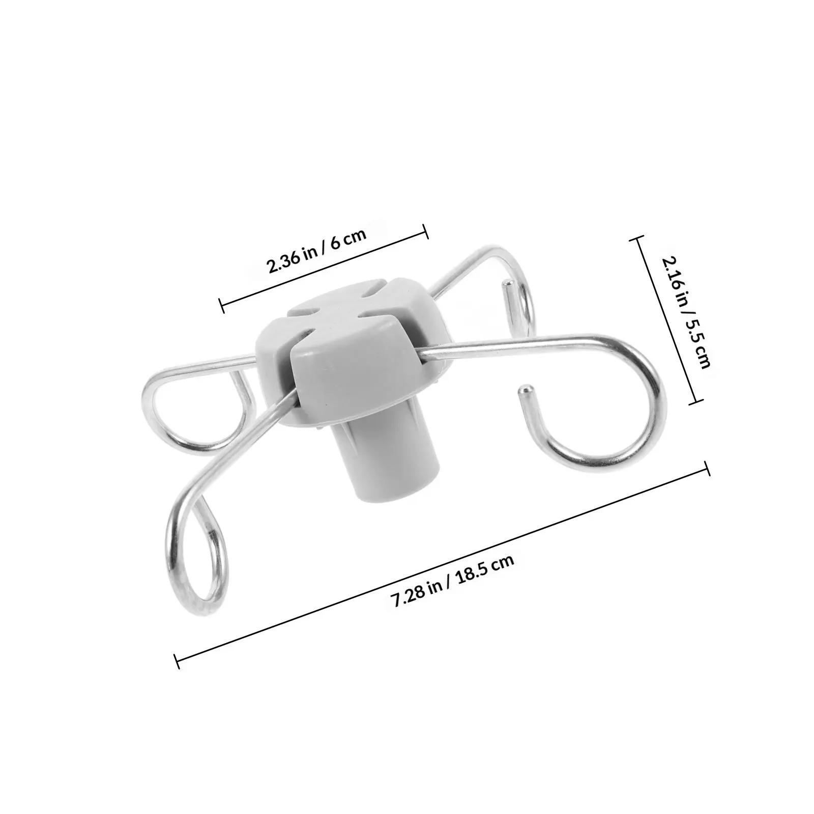 Heavy-Duty Stainless Steel ABS Infusion Stand Hook 4-Hook Configuration for Portable Iv Drip Stand Clinic Hospital Vertical