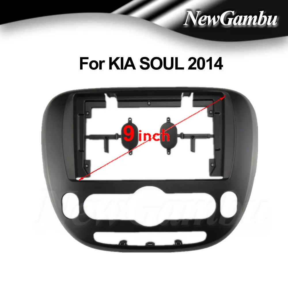 

NewGambu 9 Inch Car Radio FIT For KIA SOUL 2014 DVD GPS Mp5 ABS PC Plastic Fascia Dashboard Plane Frame