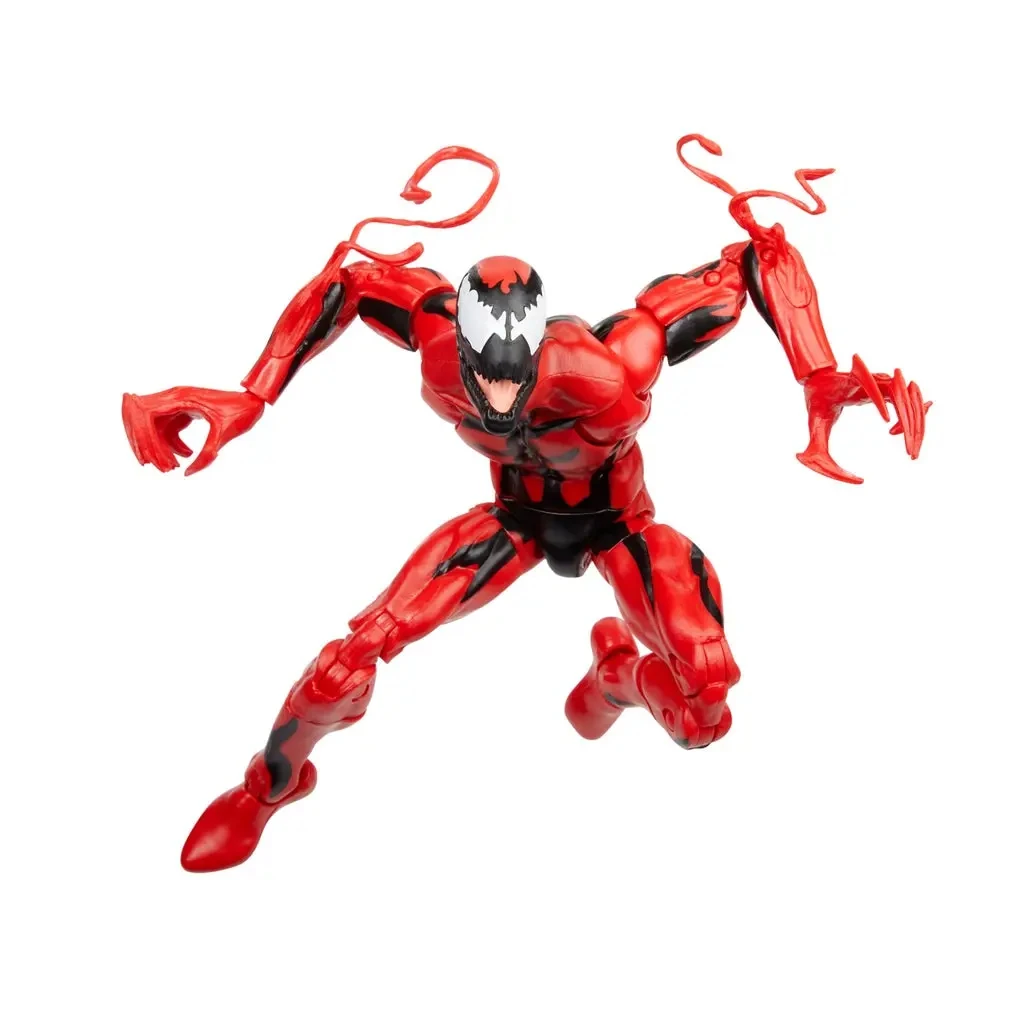 سلسلة Marvel Hasbro Legends Spider-Man & Carnage Ko Action Figure 2-Pack عبوة على الطراز العتيق مع 7 ملحقات هدية للأولاد