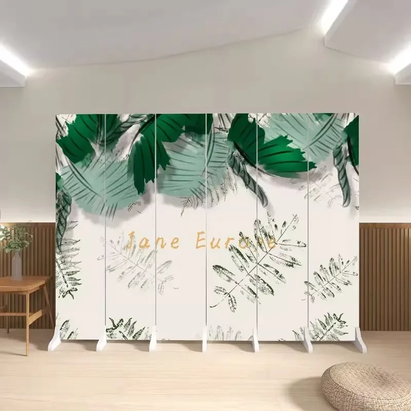 Nordic Folding Room Divider Screen Portable Modern Partition for Bedroom Living Room Entryway Simple Mobile Space Separator