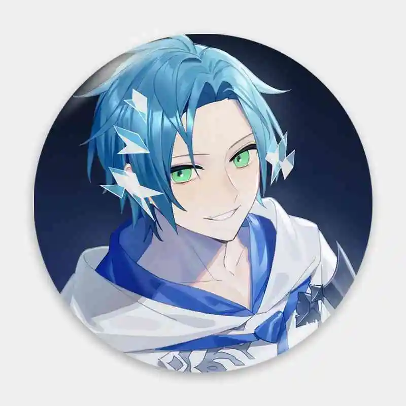 Regis Altare Ch Kurahana Chinatsu VTuber Anime Badge Brooch anchor Peripherals Pin 58mm Trinket Lapel Children's gift Creative