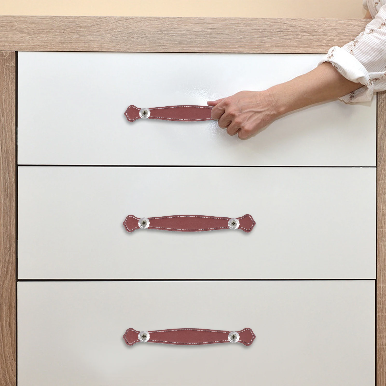 

3pcs Handle Drawer Pulls Durable Cabinet Pull Handle Luggage Suitcase Grip For Wardrobe Storage Handles