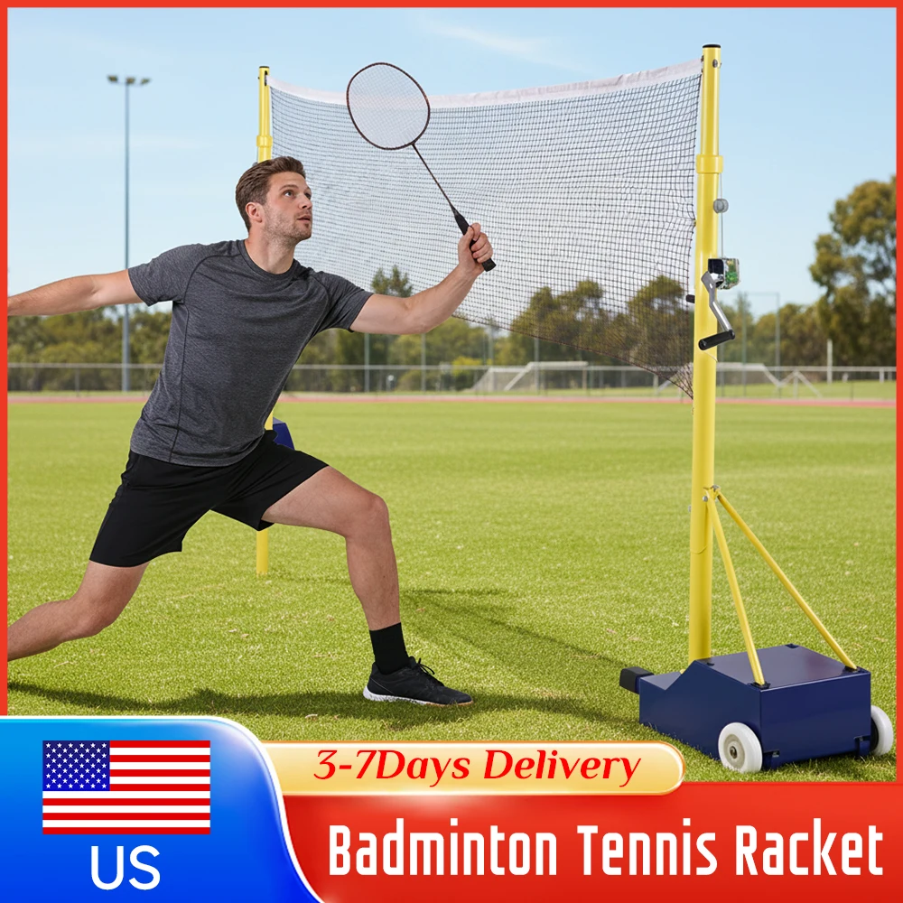 

Регулируемая по высоте стойка для бадминтонной, волейбольной и теннисной сетки с колесами, простая в установке, для улицы, двора, парка, школы ﻿