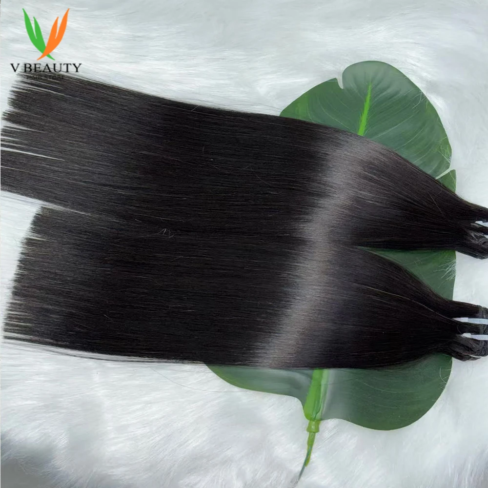 V Beauty 16A حزم الشعر الخام الأصلي الفيتنامية الشعر البشري العظام مستقيم وصلات شعر خام نوعية جيدة يمكن تبييضها #3