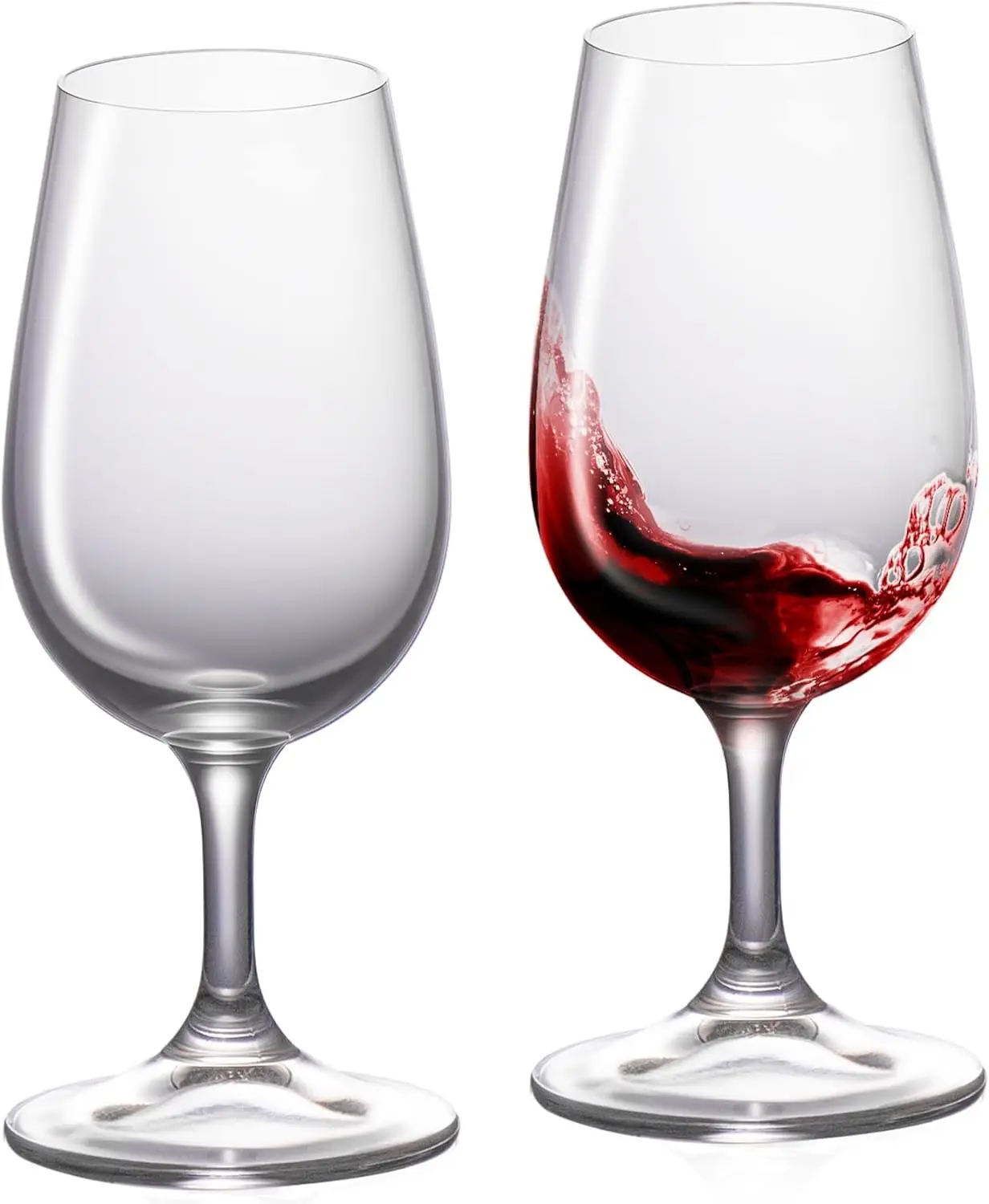 

Wine Glasses Set of 2, 6.7 oz Hand Blown Crystal Bordeaux Wine Glasses, Thin Rim & Long Stem, Perfect for Red & White, D