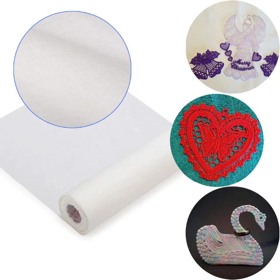 25um Thickness 30cm Width Dissolve Quickly Eco-fridendly PVA Flim Cold Water Soluble Film For No Show Embroidery