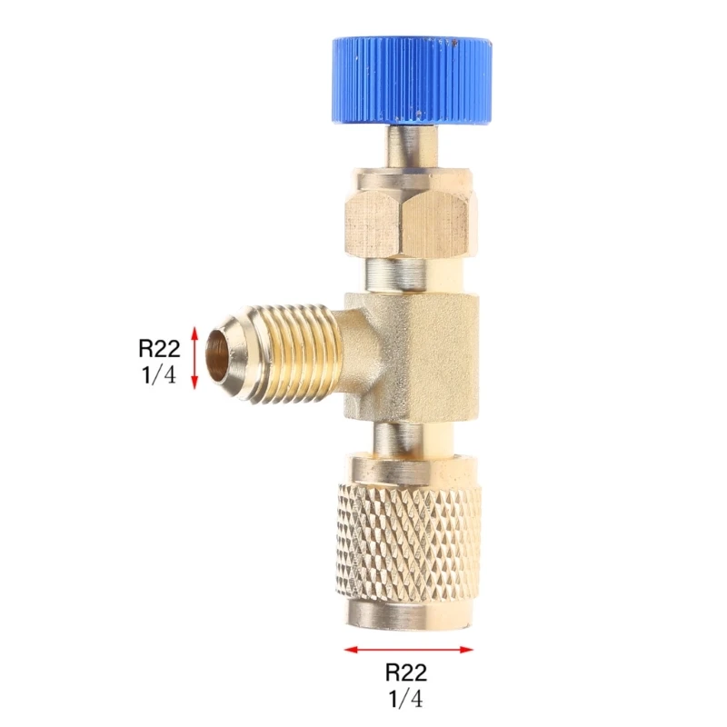 LXAF R22/R410 Air conditioning Safety Adapter Fitting Refrigeration Charging Adapter Connector Quick Coupling Hand Tool