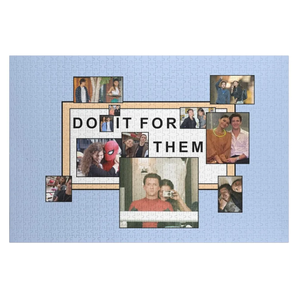 

DO IT FOR THEM - Tom Holland & Zendaya (Tomdaya) Jigsaw Puzzle Baby Toy Custom Gift Puzzle