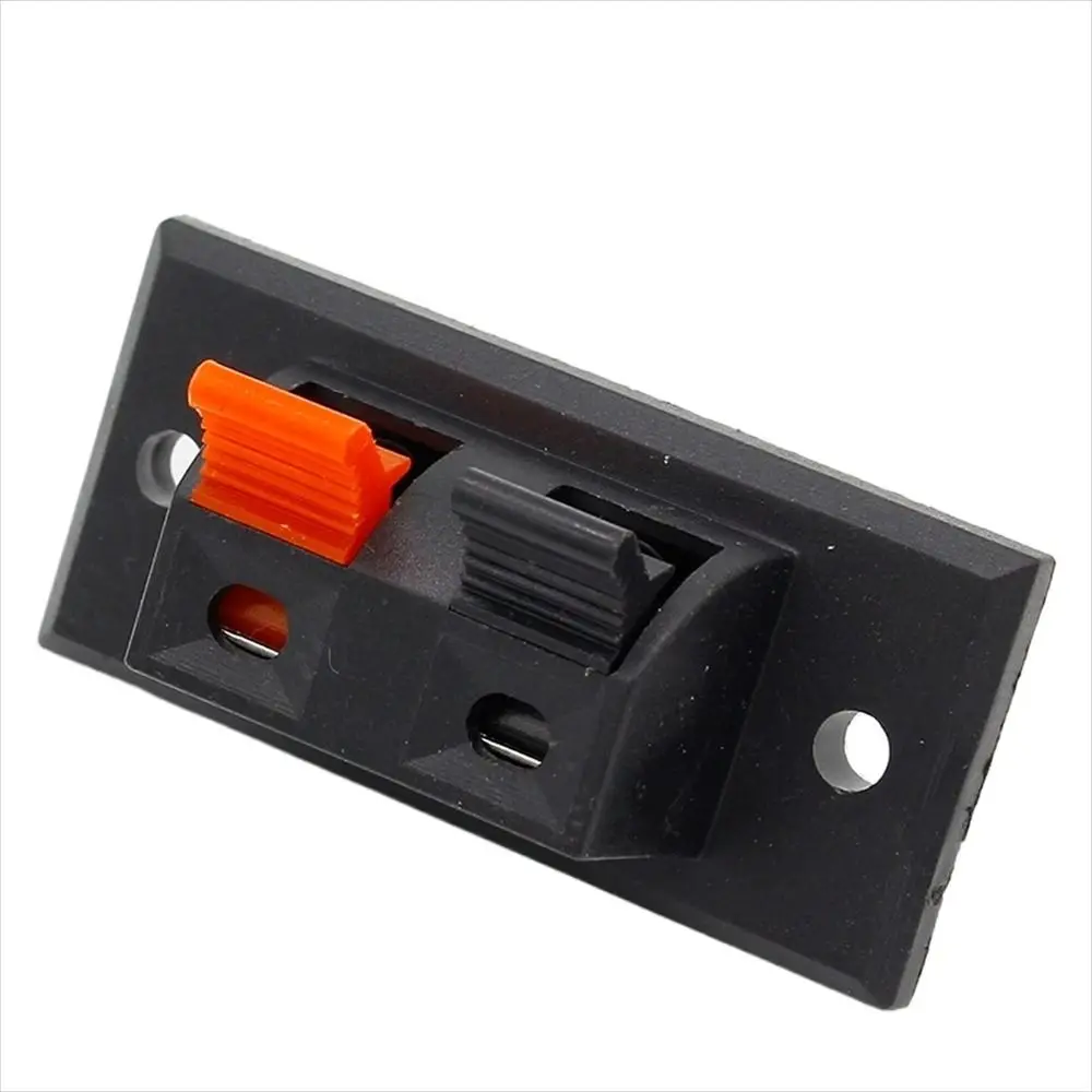 

Block Push in Jack Spring Push Release Speaker Terminals Audio Speaker Terminals Spring Load Connector 2 Positions Connector
