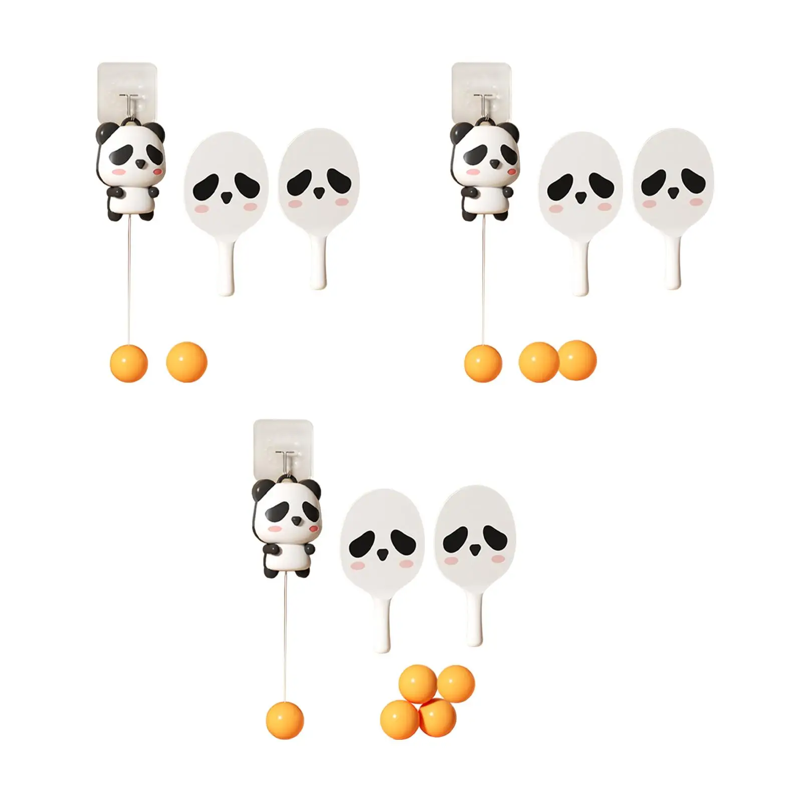 Panda Hanging Table Tennis Trainer Set Tennis Practice for Activity Exercise